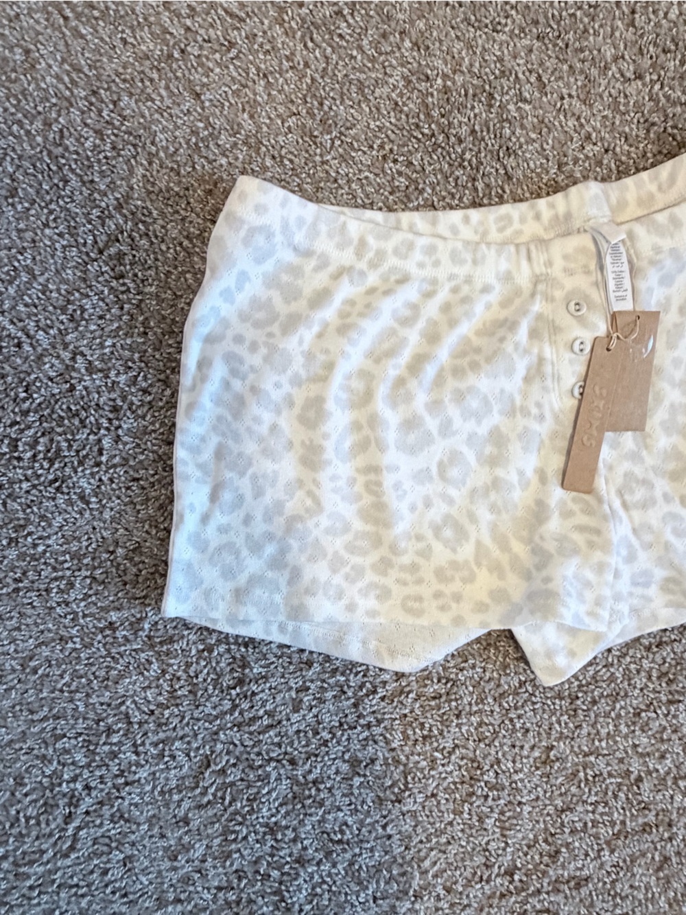 Skims heavy pointelle pacific leopard print shorts limited edition size xl NWT - Picture 7 of 10
